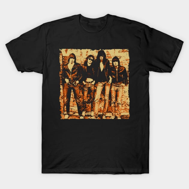 Classic Retro Ramone Graphic Picture T-Shirt by QueenSNAKE